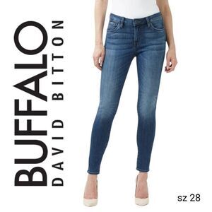 Mid Rise Skinny Alexa Jeans in Mid Blue Buffalo David Britton